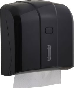 CleanSV® Via Schwarz Papierhandtuchspender aus Kunststoff 27 cm x 27 cm x 13 cm CleanSV® Via Schwarz Papierhandtuchspender aus Kunststoff 27 cm x 27 cm x 13 cm