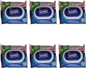 Tempo Feuchte Toilettentücher Sanft & Pur 42 Tücher (3er Pack)