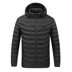 Heizjacke mit abnehmbarer Kapuze – Elektrische Heizjacke mit 3 Temperatureinstellungen und 11 Heizzonen, leichte Daunenjacke für Herren und Damen XL Heizjacke mit abnehmbarer Kapuze – Elektrische Heizjacke mit 3 Temperatureinstellungen und 11 Heizzonen, leichte Daunenjacke für Herren und Damen XL