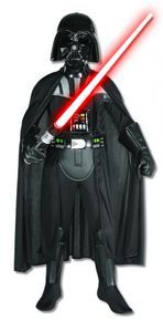 Rubie's Star Wars schwarz Darth Vader Kostüm Jungen Größe 116, Farbe:schwarz