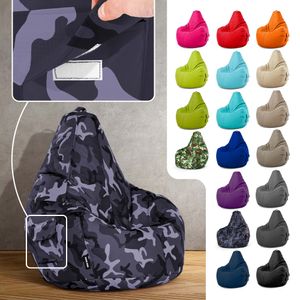 Cozy Sitzsack 80x70x90 cm - Camouflage Schwarz