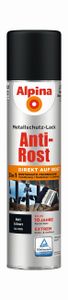 Alpina Sprühmetallschutz-Lack Anti Rost 400 ml schwarz matt