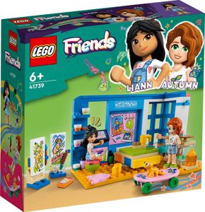 LEGO 41739 Friends Lianns Zimmer, Mini-Spielzeug zum Thema Kunst, kleines Geschenk zum Sammeln mit Mini-Puppen Liann, Autumn und Haustierfigur aus der Serie 2023