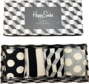 Happy Socks Geschenkbox Filled Optic - 4 Paar Größe 36-40 S/W