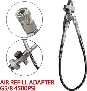 300bar/4500PSI G5/8" Paintball PCP plnicí stanice nabíjecí sada Adaptér pro plnění vzduchu pro nabíjecí stanici Paintball