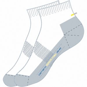 Camano Sport Quarter Sport NOS bílé, 2 balení dámské, pánské ponožky