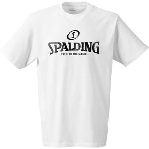 SPALDING Logo T-Shirt Kinder weiß 164