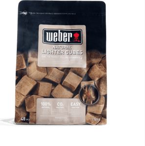 Weber® 17612 Podpaľačské kocky prírodné 48 kusov - hnedé