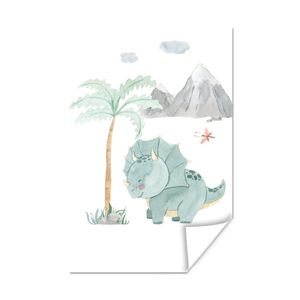 MuchoWow® Poster Kinderzimmer - Dinosaurier - Baum - Kinder - Kind 60x90 cm - Wanddekoration