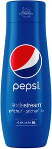 SodaStream ochutený nápojový koncentrát PEPSI, 440 ml na prípravu až 9 litrov nápoja, neobsahuje alergény, obsahuje kofeín.