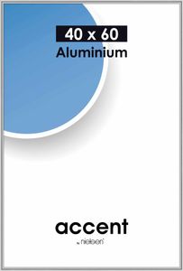 Accent Aluminium Bilderrahmen Accent, 40x60 cm, Silber