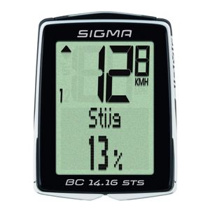SIGMA Cyklocomputer BC 14.16 STS CAD Topline 016, s výškomerom a kadenciou, bezkáblový