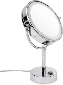 Kosmetické zrcátko s osvětlením Elisabeth Stand Mirror Make-up Mirror 7x zvětšení