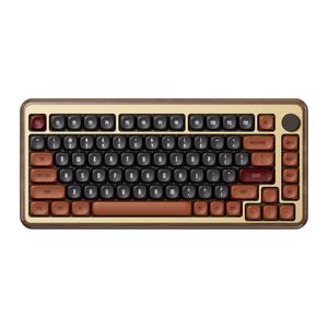 AKKO MU02 Mechanische Tastatur aus Holz 75 % Layout ( Herbst, 40g Linearschalter）