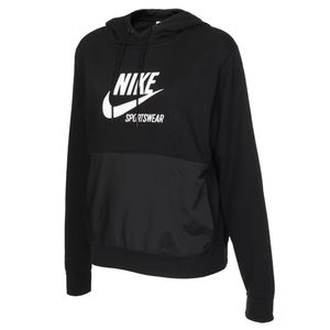 Nike Kapuzenpullover Damen mit Fleece Innenseite, Farbe:Schwarz, Größe:XL