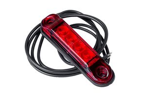 Rote LED-Umrissleuchte SLIM Horpol