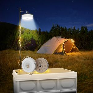 Multifunktionale Tragbare Campingleuchte | 10m Camping Lichterkette | Wasserdichte Campingzeltleuchte mit mehreren Beleuchtungsmod  LED-Lichterkette