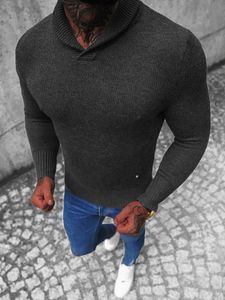 Sweter męski Ozonee Classic Kumar antracytowy M