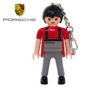 PLAYMOBIL - Schlüsselanhänger Porsche-Service Mechaniker Figur