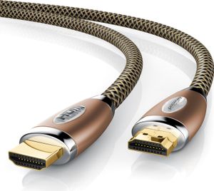 Primewire 8k HDMI-Kabel 2.1, 4k Ultra HD 2160p, 3D, Nylonummantelung, Vollmetall Stecker, HDMI Typ A - 10m