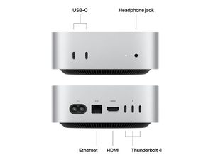 Apple Mac mini , Apple M, M4, 16 GB, 256 GB, SSD, macOS Sequoia