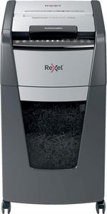 Rexel Optimum AutoFeed+ 300X Aktenvernichter mit Partikelschnitt P-4, 4 x 26 mm, bis 300 Blatt, schwarz