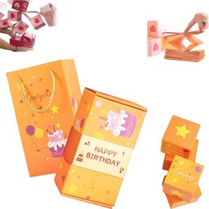 Geschenkboxen, Überraschungsbox,Faltbare Bounce Überraschungs Explosionsbox Mit 10 Karten, Als Geschenk