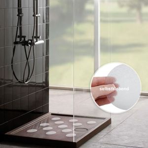 Antirutsch Klebepunkte Nasszonen  Dusche & Badewanne transparent 3 cm Durchmesser 84 Stück
