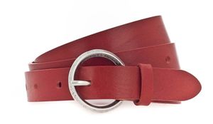 Vanzetti Leder Gürtel Taillengürtel 25mm Leather Belt W105 Red rot