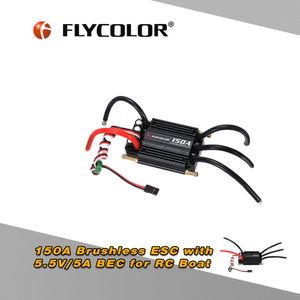 Originální vodotěsný 150A střídavý elektronický regulátor otáček Flycolor s 5,5V / 5A BEC pro RC loď