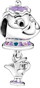 Pandora X Disney Moments Charm 799015C01 Beauty and the Beast Mrs. Potts and Chip Sterling Silber 925 Emaille