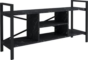 Pochon Home - TV-Schrank Sideboard Lowboard Unterschrank Industrial Industriell - Schwarz Marmor - 120 cm - TV-Schrank Holz - TV-Schrank
