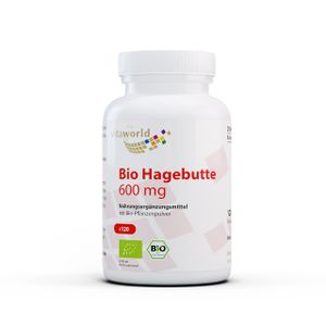 Vita World Hagebutte 600 mg| 120 Kapseln