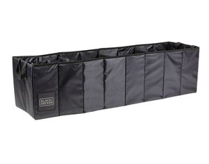 BLACK+DECKER Kofferraum Aufbewahrungsbox – 110 x 30 x 30 cm – 5 Fächer – Faltbar – mit Griffen – Schwarz