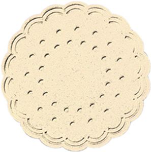 Duni Untersetzer uni champagne 7,5cm 25 Stück