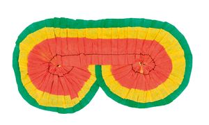 augenbinde Piñata-Papier rot/gelb/grün im Einheitsformat