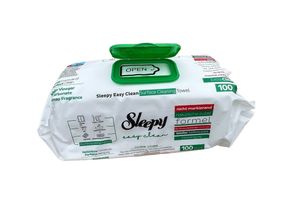 Sleepy Feuchttücher Easy Clean 100 Tücher Grün Reine weiß Seife Reinigungstücher