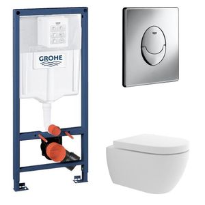 Modernes Alpenberger WC Softclose Sitz - Grohe Spülkasten & Betätigungsplatte