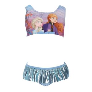 Disney Die Eiskönigin Elsa Anna Kinder Mädchen Badeanzug Bikini – Blau / 122/128