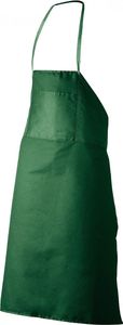 Tobeni 1808 Baumwoll-Köper Schürze mit Tasche für Arbeit Garten und Küche für Damen und Herren, Farbe:Grün, Grösse:80 x 100 cm