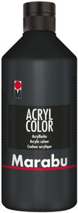 Marabu Acrylfarbe Acryl Color 500 ml schwarz 073