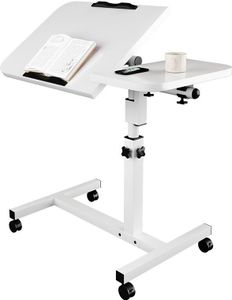 Laptoptisch mit 4 Feststellbare Rollen 60×40cm, Drehbare Überbetttisch für Wohnzimmer, Schlafzimmer, Büro,Bett,Sofa, Max 20KG, Weiß Laptoptisch mit 4 Feststellbare Rollen 60×40cm, Drehbare Überbetttisch für Wohnzimmer, Schlafzimmer, Büro,Bett,Sofa, Max 20KG, Weiß