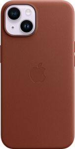 Apple Leather Backcover MagSafe voor de Apple iPhone 14 - Umber