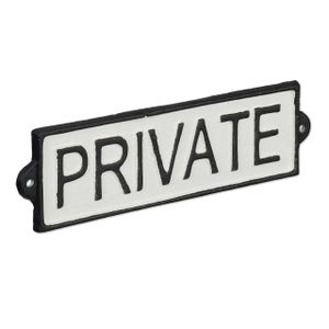 relaxdays Privat Schild "Private"