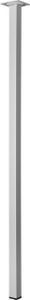 Hettich Tischbein Aluminium-Optik 25 x 25 x 800 mm Stahl, 1 Stück