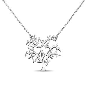 Maria-Schmuck Keltische Lebensbaum Kette aus 925 Sterling Silber mit 45cm verstellbare Halskette