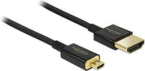 DELOCK Kabel HDMI Ethernet A -> micro D St/St 1,50 m 3D 4K