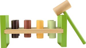 Playtive Spiel Motorik Waldtiere Holz Klopfbank grün 21,8 x 9,4 x 11cm ab 1 Jahr