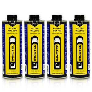4 Stück Innotec Hi-Temp Wax Dry Schwarz - Next Level Konservierung für Automotive & Industrie - Idealer Unterbodenschutz und Hohlraumkonservierung