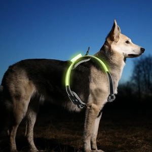 Jiubiaz postroj pre psov LED postroj pre šteňatá hrudný postroj Luminous Breakout Proof L